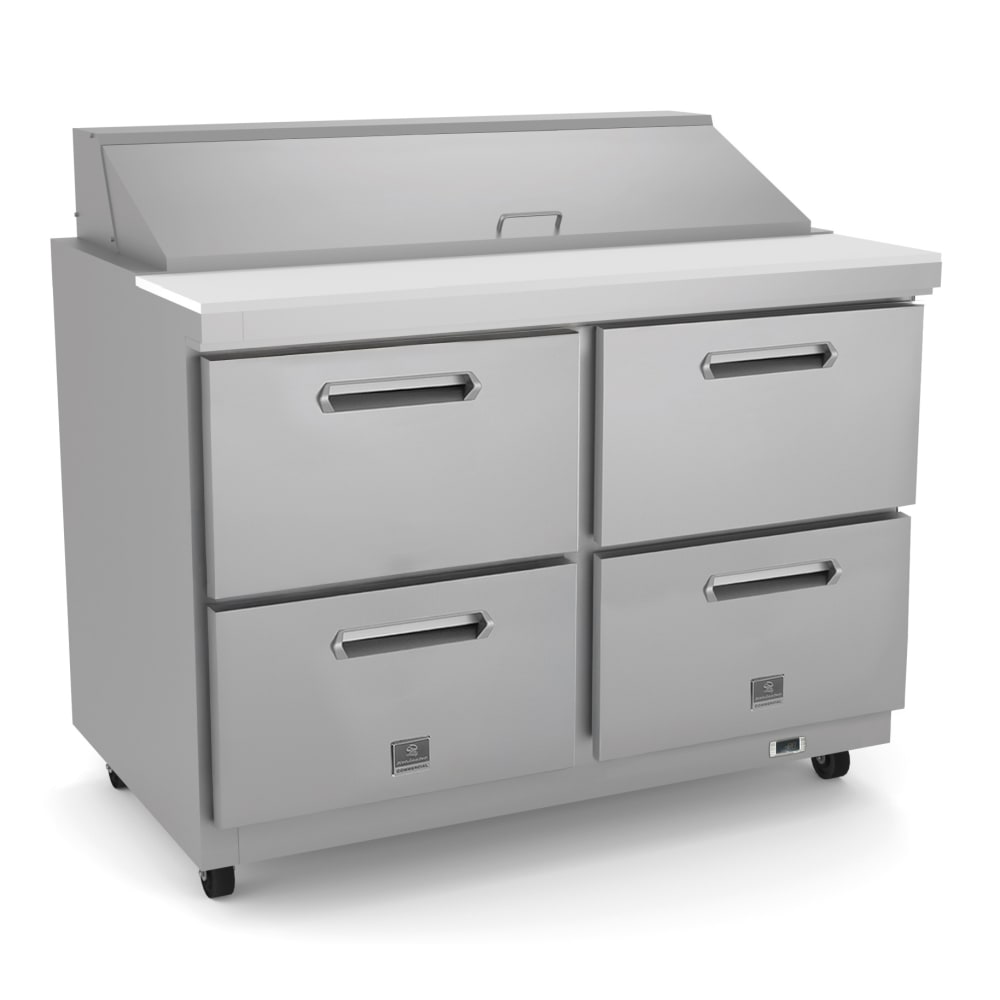 Kelvinator Commercial KCHST48.12 48" Sandwich/Salad Prep Table w/ Refrigerated Base, 115v