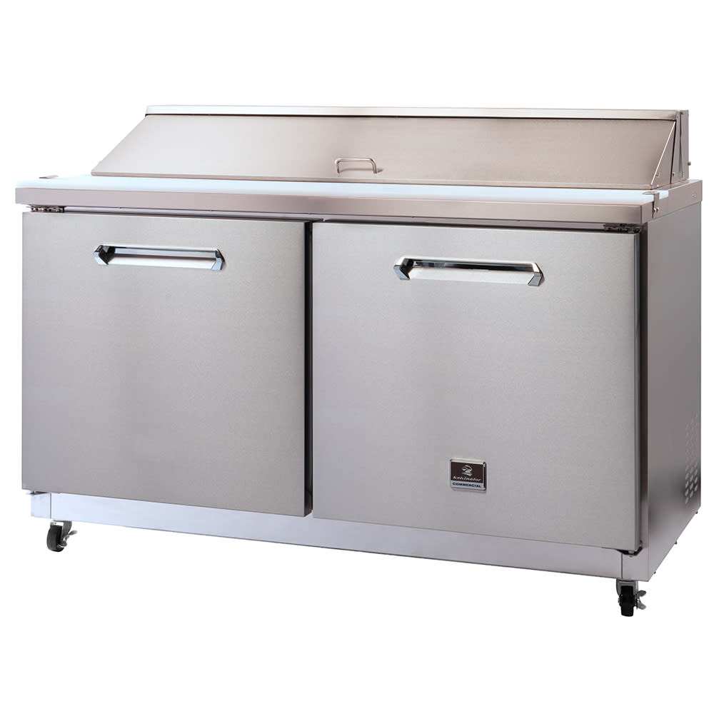 Kelvinator Commercial KCHST60.16 61 1/4" Sandwich/Salad Prep Table w/ Refrigerated Base, 115v