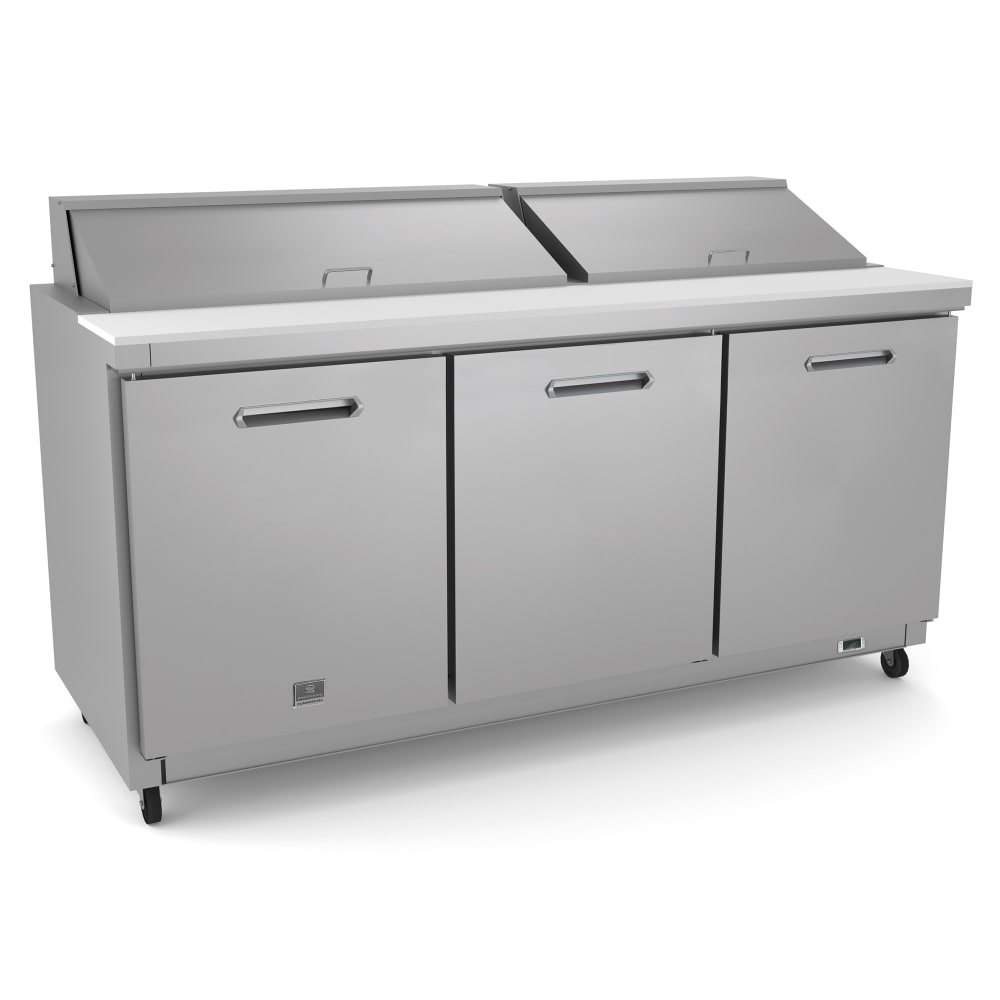 Kelvinator Commercial KCHST70.18 71 11/16" Sandwich/Salad Prep Table w/ Refrigerated Base, 115v