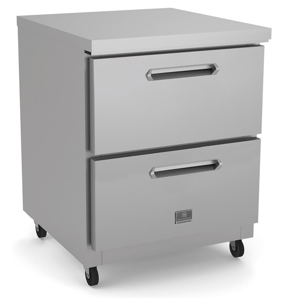 Kelvinator Commercial KCHUC27.2DR-32 27" Undercounter Refrigerator w/ (1) Section & (2) Drawers, 115v