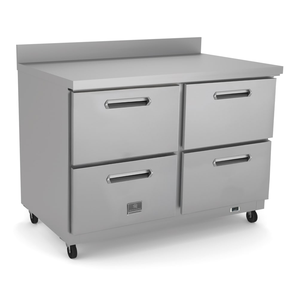 Kelvinator Commercial KCHUCWT60R 61" Worktop Refrigerator w/ (2) Sections & (4) Drawers, 115v