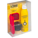 Lodge Cast Iron Care Kit w/ 6 oz Seasoning Spray, Pan Scraper, Handle Holder, & Scrub Brush (A-CAREC1) thumbnail 2