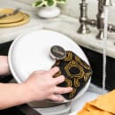 Lodge Scrub Cloth - 6 1/2" x 4 1/2", Cotton, Black/Yellow (AESCRUB) thumbnail 3