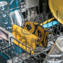 Lodge Scrub Cloth - 6 1/2" x 4 1/2", Cotton, Black/Yellow (AESCRUB) thumbnail 5