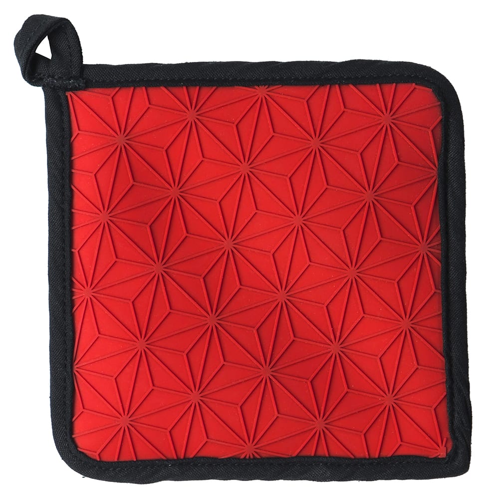 Lodge 6 1/2" Square Pot Holder - Silicone, Red (ASFPH41)
