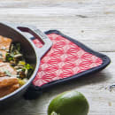 Lodge 6 1/2" Square Pot Holder - Silicone, Red (ASFPH41) thumbnail 3