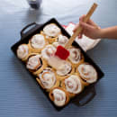 Lodge Rectangular Cast Iron Casserole Pan w/ Handles - 9" x 13" (BW13C) thumbnail 4