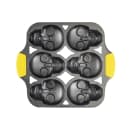 Lodge 6 Compartment Cast Iron Mini Cake Pan, Skull (BWSKULL) thumbnail 3