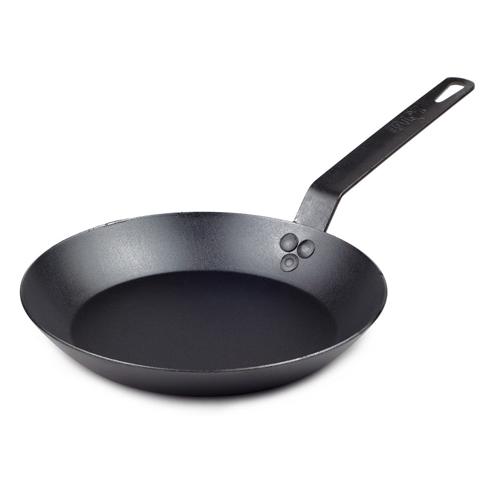 Lodge 10 5/16" Carbon Steel Frying Pan w/ Solid Metal Handle (CRS10)