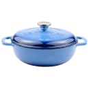 Lodge 3 qt Cast Iron Dutch Oven, Enamel, Caribbean (EC3D33) thumbnail 2