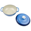 Lodge 3 qt Cast Iron Dutch Oven, Enamel, Caribbean (EC3D33) thumbnail 3