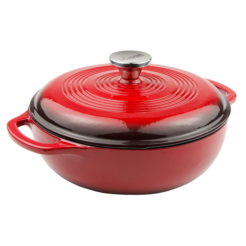 Lodge 3 qt Cast Iron Dutch Oven, Enamel, Island Spice (EC3D43)