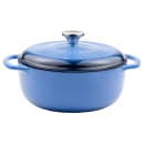 Lodge 4 1/2 qt Cast Iron Dutch Oven, Enamel, Caribbean (EC4D33) thumbnail 2