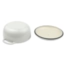 Lodge 6 qt Cast Iron Dutch Oven, Enamel, Oyster White (EC6D13) thumbnail 4