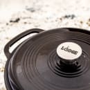 Lodge 6 qt Cast Iron Dutch Oven, Enamel, Midnight Chrome (EC6D18) thumbnail 2