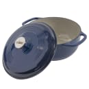 Lodge 6 qt Cast Iron Dutch Oven, Enamel, Indigo (EC6D32) thumbnail 2