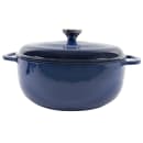 Lodge 6 qt Cast Iron Dutch Oven, Enamel, Indigo (EC6D32) thumbnail 3