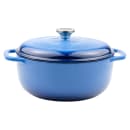 Lodge 6 qt Cast Iron Dutch Oven, Enamel, Caribbean (EC6D33) thumbnail 2