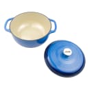 Lodge 6 qt Cast Iron Dutch Oven, Enamel, Caribbean (EC6D33) thumbnail 3