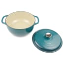 Lodge 6 qt Cast Iron Dutch Oven, Enamel, Lagoon (EC6D38) thumbnail 3