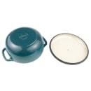 Lodge 6 qt Cast Iron Dutch Oven, Enamel, Lagoon (EC6D38) thumbnail 4
