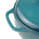 Lodge 6 qt Cast Iron Dutch Oven, Enamel, Lagoon (EC6D38) thumbnail 5