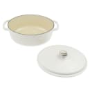 Lodge 7 qt Cast Iron Dutch Oven, Enamel, Oyster White (EC7OD13) thumbnail 3