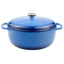 Lodge 7 1/2 qt Cast Iron Dutch Oven, Enamel, Caribbean (EC7D33) thumbnail 2