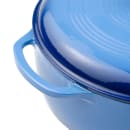 Lodge 7 1/2 qt Cast Iron Dutch Oven, Enamel, Caribbean (EC7D33) thumbnail 5