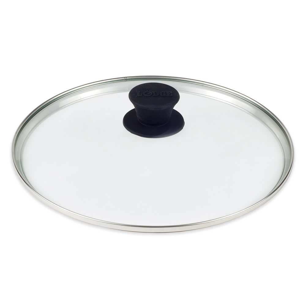 Lodge 10 7/16" Round Tempered Glass Lid w/ Silicone Knob (GL10)