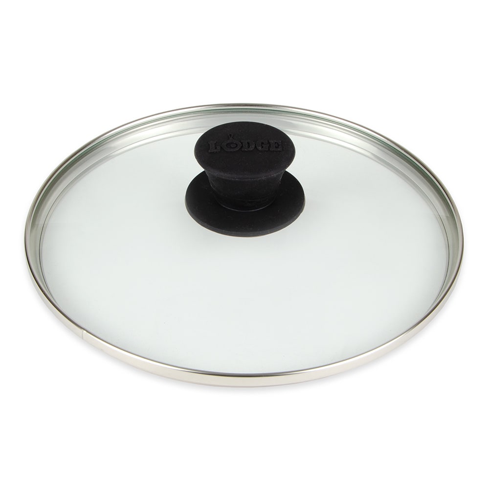 Lodge 8 1/4" Round Tempered Glass Lid w/ Silicone Knob (GL8)