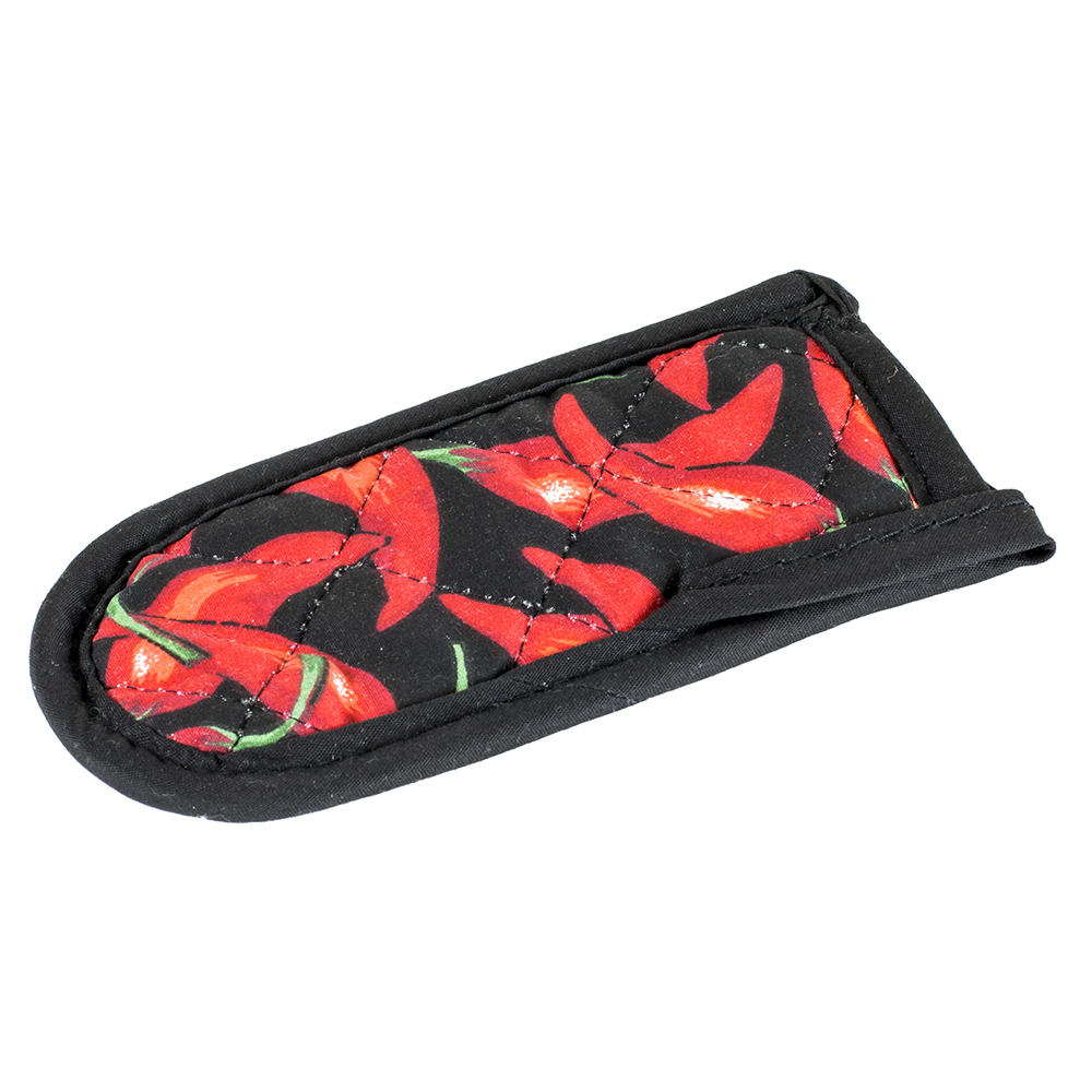 Lodge Hot Handle Mitt - 8 1/16" L, Silicon Lining, Red Chili Pepper Design (HH1)