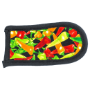 Lodge Hot Handle Mitt w/ Silicon Lining & Multi-Pepper Design on Black (HH12) thumbnail 2