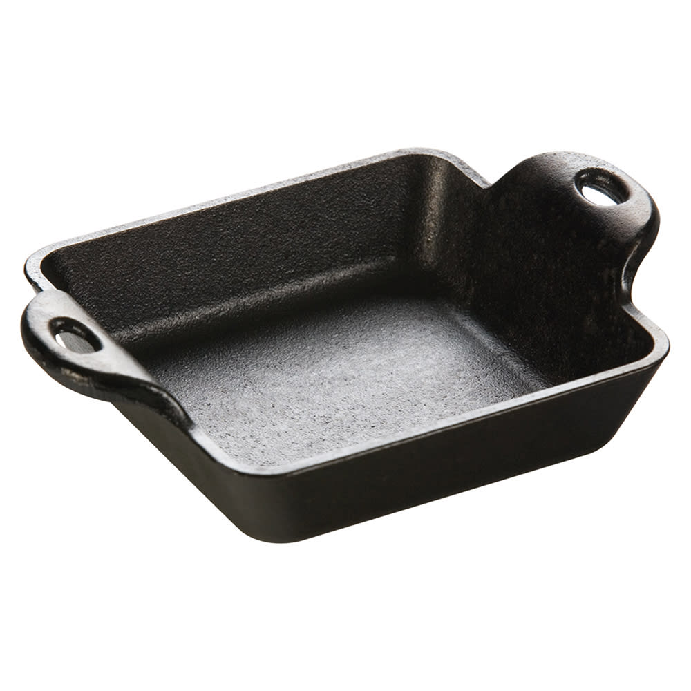 Lodge Square Mini Server w/ Handles, 10 oz, Cast Iron (HMSS)