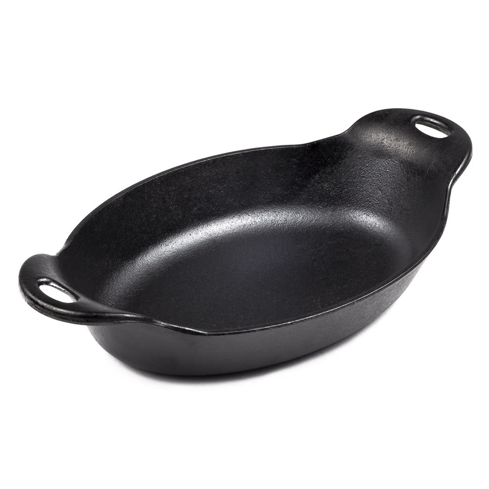 Lodge 36 oz Oval Server w/ Handles - Cast Iron, Black (HOSD)