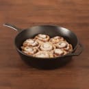 Lodge 12 1/8" Round Seasoned Cast Iron Skillet w/ Handles (L10DSK3) thumbnail 6