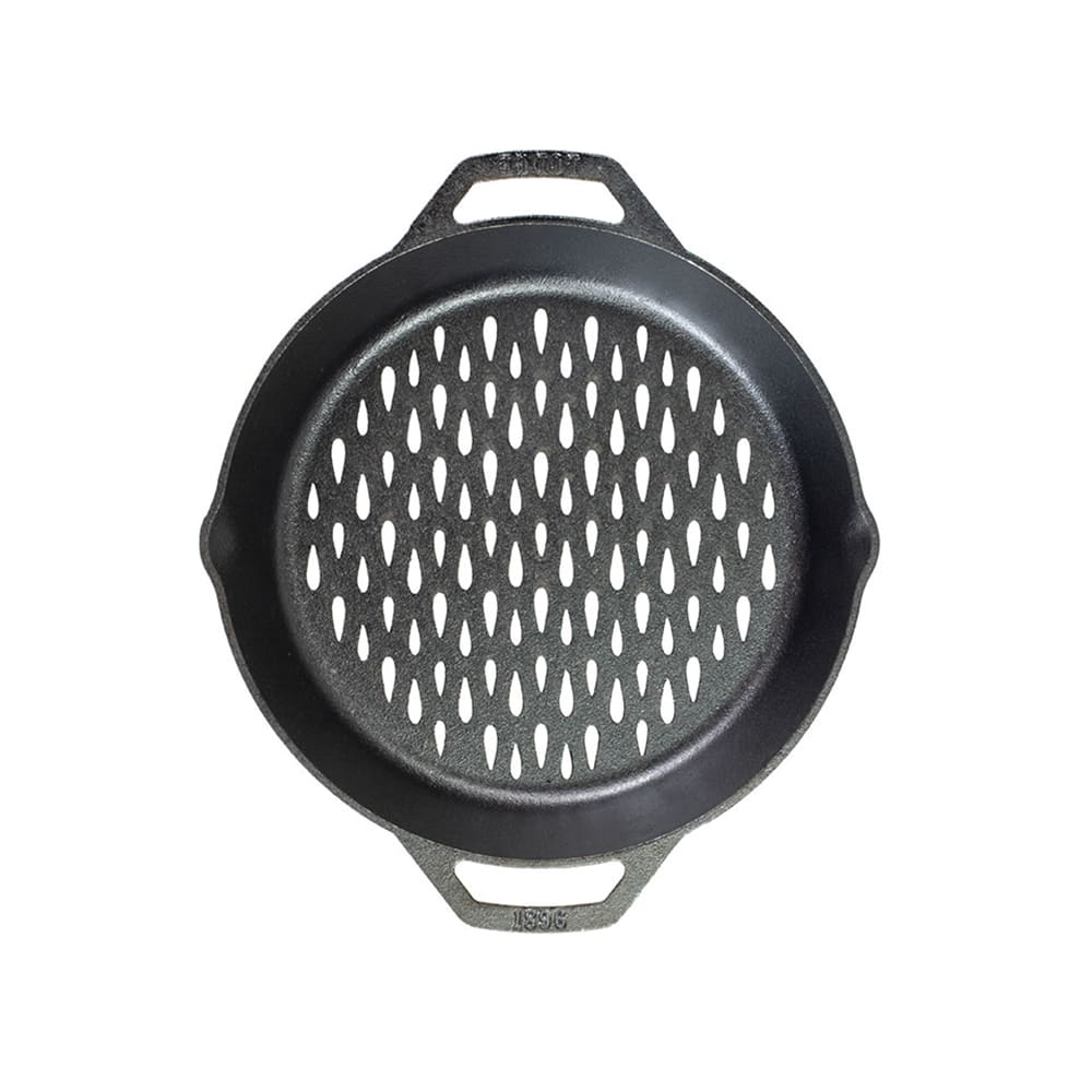 Lodge 12" Round Cast Iron Grilling Basket (L10GBL)