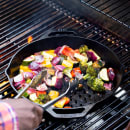 Lodge 12" Round Cast Iron Grilling Basket (L10GBL) thumbnail 3