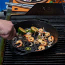 Lodge 12" Round Cast Iron Grilling Basket (L10GBL) thumbnail 5