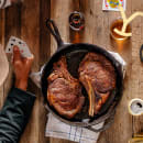 Lodge 12 9/16" Round Yellowstone Cast Iron Skillet, Steer (L10SKYW) thumbnail 3