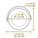 Lodge 8 qt Yellowstone Cast Iron Dutch Oven, Power Y (L12DCOYW) thumbnail 7