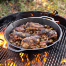 Lodge 13 1/4" Round Seasoned Cast Iron Skillet w/ Handles (L12SKL) thumbnail 6