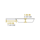 Lodge 5 1/8" Round Yellowstone Cast Iron Skillet, Power Y (L5MSYW) thumbnail 6