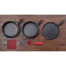 Lodge 6 Piece Seasoned Cast Iron Cookware Set w/ Pans & Accessories (L6SPA41) thumbnail 8