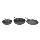 Lodge 6 Piece Seasoned Cast Iron Cookware Set w/ Pans & Accessories (L6SPB41) thumbnail 3