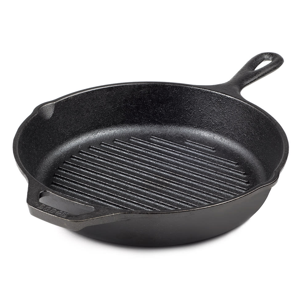 Lodge 10 1/2" Round Grill Pan w/ Handles, Cast Iron (L8GP3)