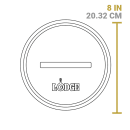 Lodge 8" Round Yellowstone Cast Iron Grill Press, Power Y (L8RFIPYW) thumbnail 8