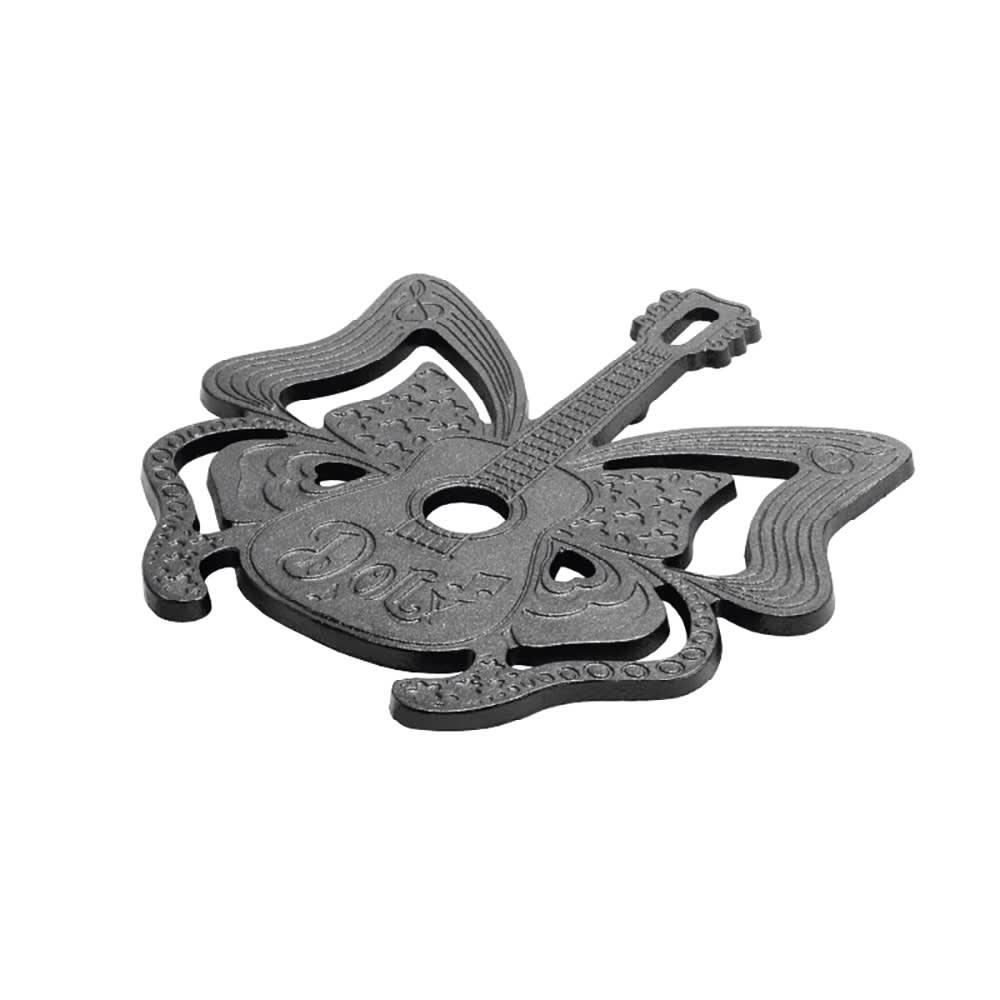 Lodge 8" Dolly Parton Cast Iron Trivet, Love Is Like a Butterfly (L8TRDLY)
