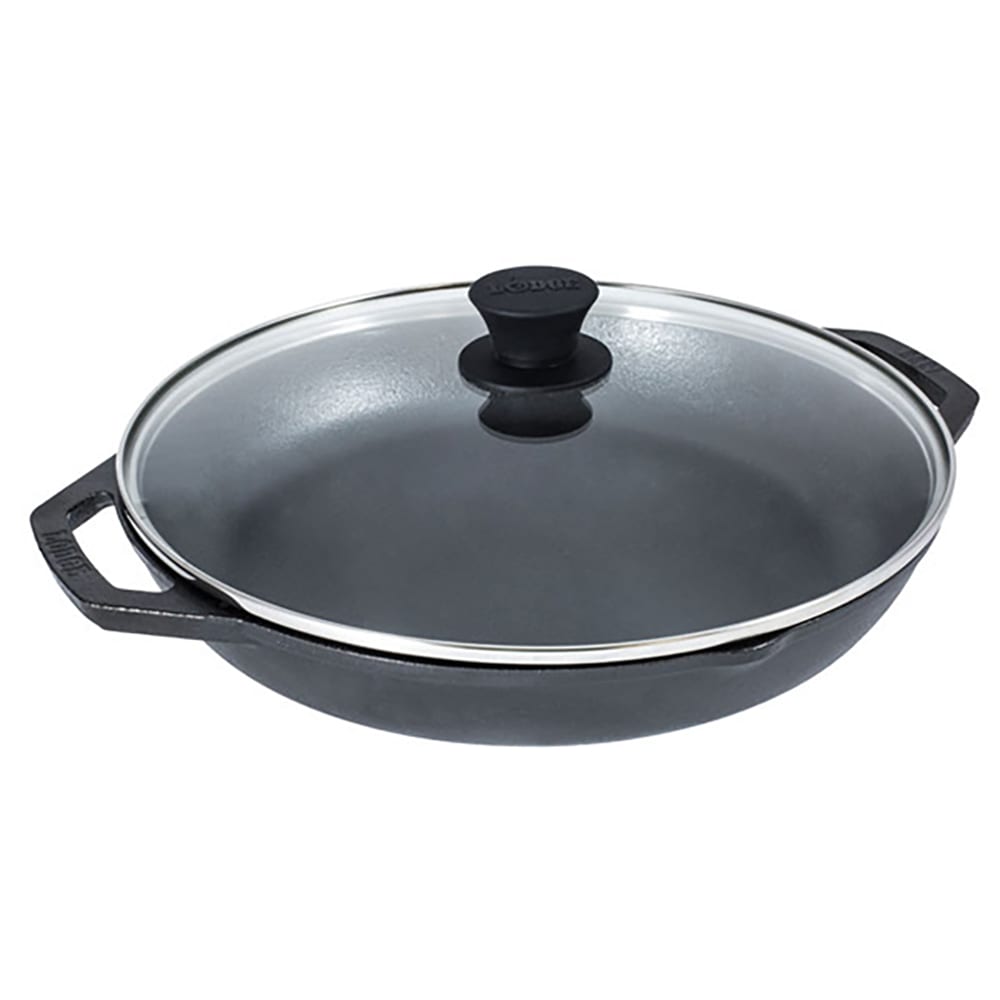 Lodge 12" Round Seasoned Cast Iron Skillet w/ Handles (LC12EP)