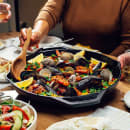 Lodge 14" Round Seasoned Cast Iron Skillet w/ Handles (LC14SK) thumbnail 3